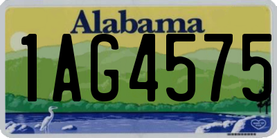 AL license plate 1AG4575