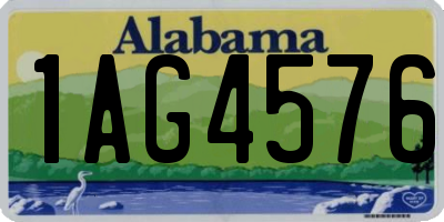 AL license plate 1AG4576
