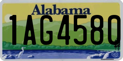 AL license plate 1AG4580
