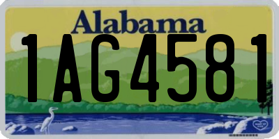 AL license plate 1AG4581