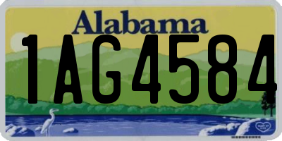 AL license plate 1AG4584