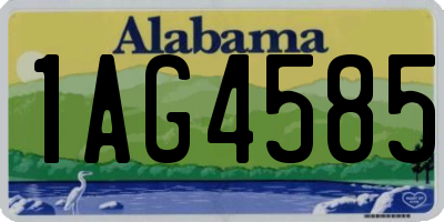 AL license plate 1AG4585