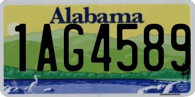 AL license plate 1AG4589