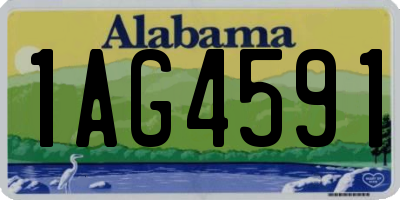 AL license plate 1AG4591