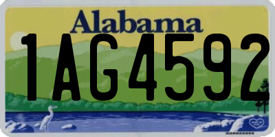 AL license plate 1AG4592