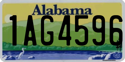 AL license plate 1AG4596