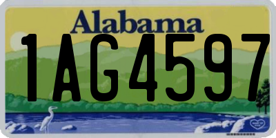 AL license plate 1AG4597