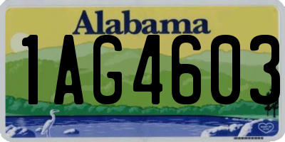 AL license plate 1AG4603