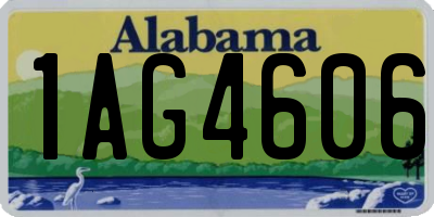 AL license plate 1AG4606