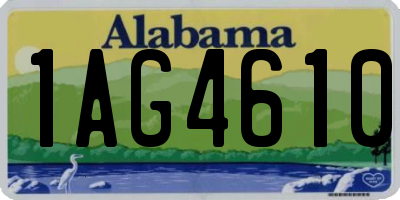 AL license plate 1AG4610
