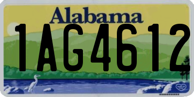 AL license plate 1AG4612