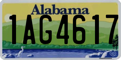 AL license plate 1AG4617