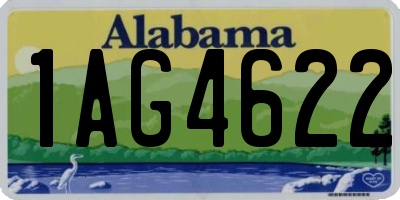 AL license plate 1AG4622