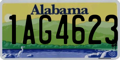 AL license plate 1AG4623