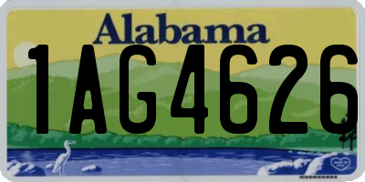 AL license plate 1AG4626