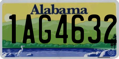 AL license plate 1AG4632