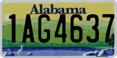 AL license plate 1AG4637