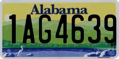 AL license plate 1AG4639