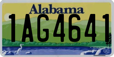 AL license plate 1AG4641
