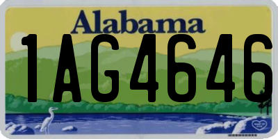 AL license plate 1AG4646