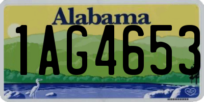 AL license plate 1AG4653