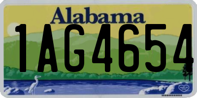 AL license plate 1AG4654