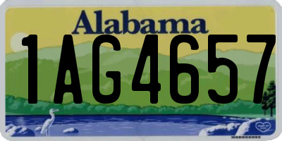 AL license plate 1AG4657