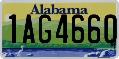 AL license plate 1AG4660