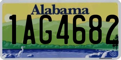 AL license plate 1AG4682