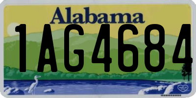 AL license plate 1AG4684