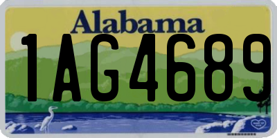 AL license plate 1AG4689