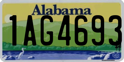 AL license plate 1AG4693
