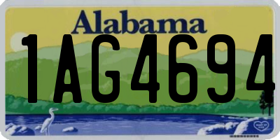 AL license plate 1AG4694