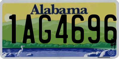 AL license plate 1AG4696