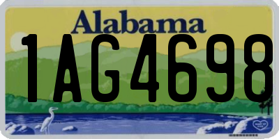 AL license plate 1AG4698