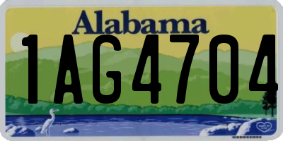 AL license plate 1AG4704