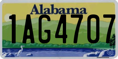 AL license plate 1AG4707