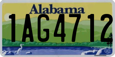 AL license plate 1AG4712