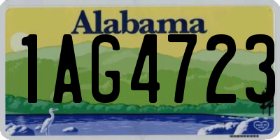 AL license plate 1AG4723