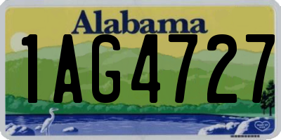 AL license plate 1AG4727