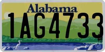 AL license plate 1AG4733