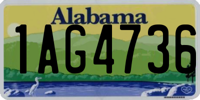 AL license plate 1AG4736