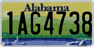 AL license plate 1AG4738