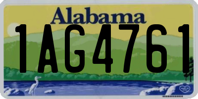 AL license plate 1AG4761