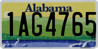 AL license plate 1AG4765