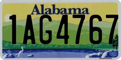 AL license plate 1AG4767