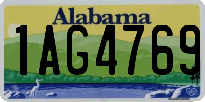 AL license plate 1AG4769