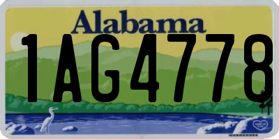 AL license plate 1AG4778
