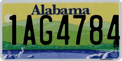 AL license plate 1AG4784