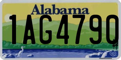 AL license plate 1AG4790